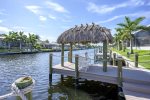 Dock with Tiki Hut and Separate Boat Slip